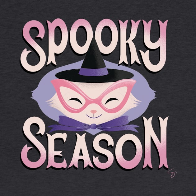 Spooky Season Cat Witch by Softshell Studio